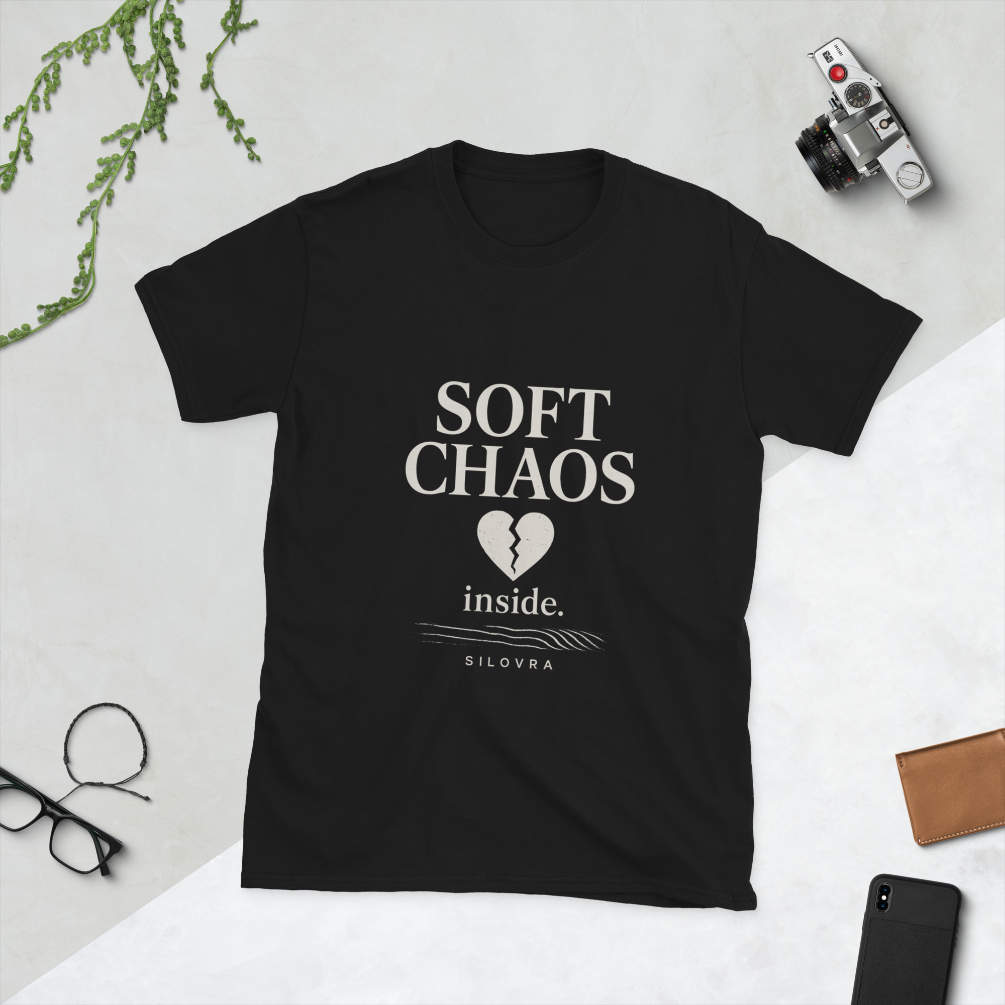 Soft Chaos Inside – SILOVRA Modern Moody Streetwear Tee